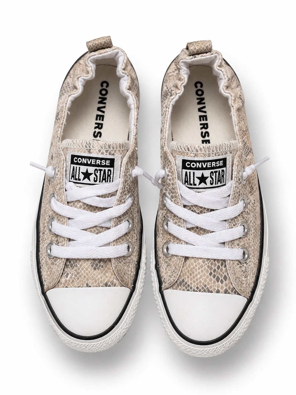 Converse Chuck Taylor All Star Shoreline Snake Print Slip On Sneakers W 7